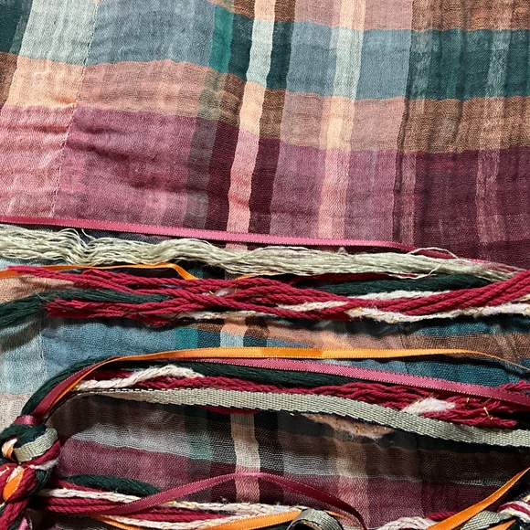 DESIGUAL Blus Sully 100% Cotton Tunic Top Roll Tab Long Sleeve w/ Waist Tie XL - Picture 10 of 12